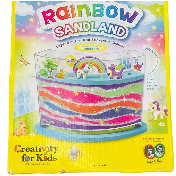 Creativity for Kids Rainbow Sandland Unicorn Make Your Own DIY Sand Art Kids New - Picture 1 of 9